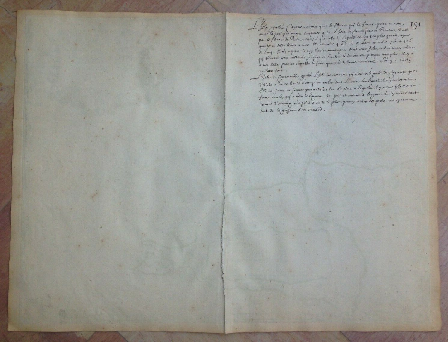 NORTHEASTERN SOUTH AMERICA “EL DORADO” 1656 NICOLAS SANSON LARGE ANTIQUE MAP