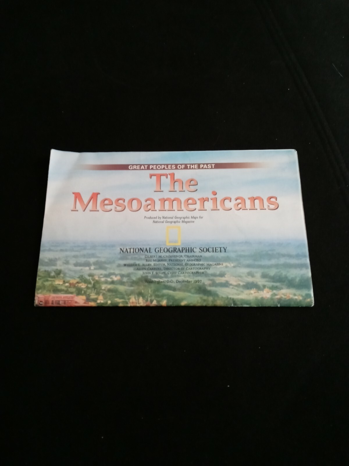 Vintage 1997 National Geographic Map of the Mesoamericans