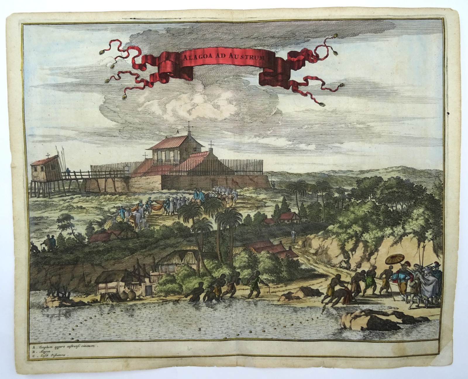 Brazil, Alagoas, Maceió, Montanus / Van Meurs, 1671, Alagoa ad Austrum.