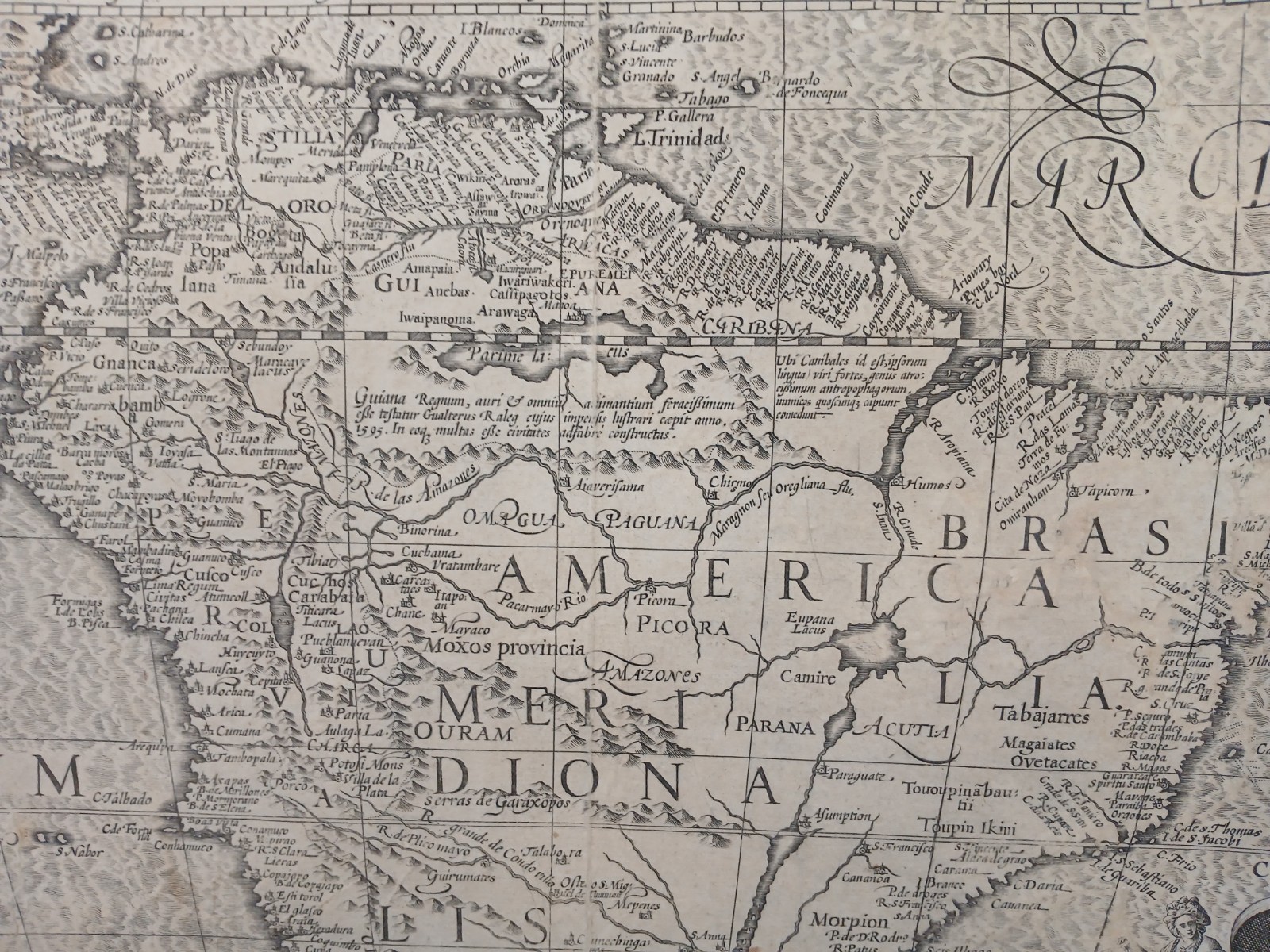 GERARD MERCATOR: AMERICA MERIDIONALIS: 1609