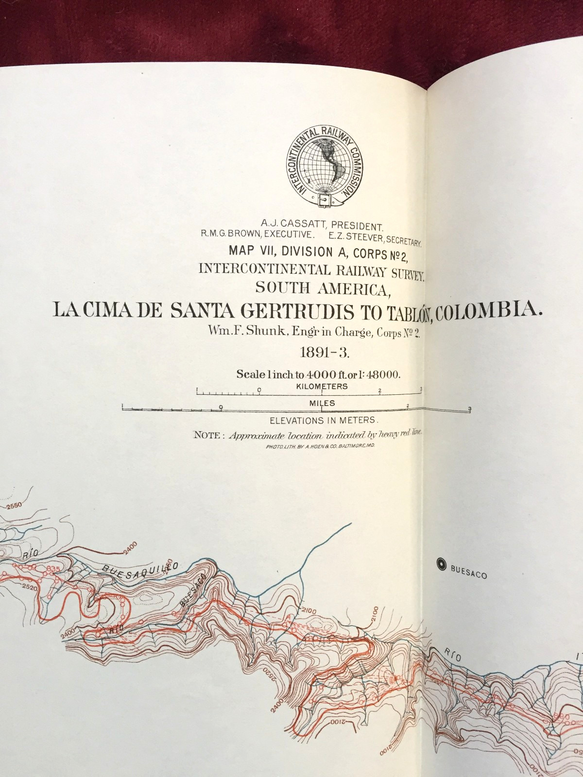 1895 INTERCONTINENTAL RAILWAY SURVEY – Over 100 MAPS & Profiles – South America