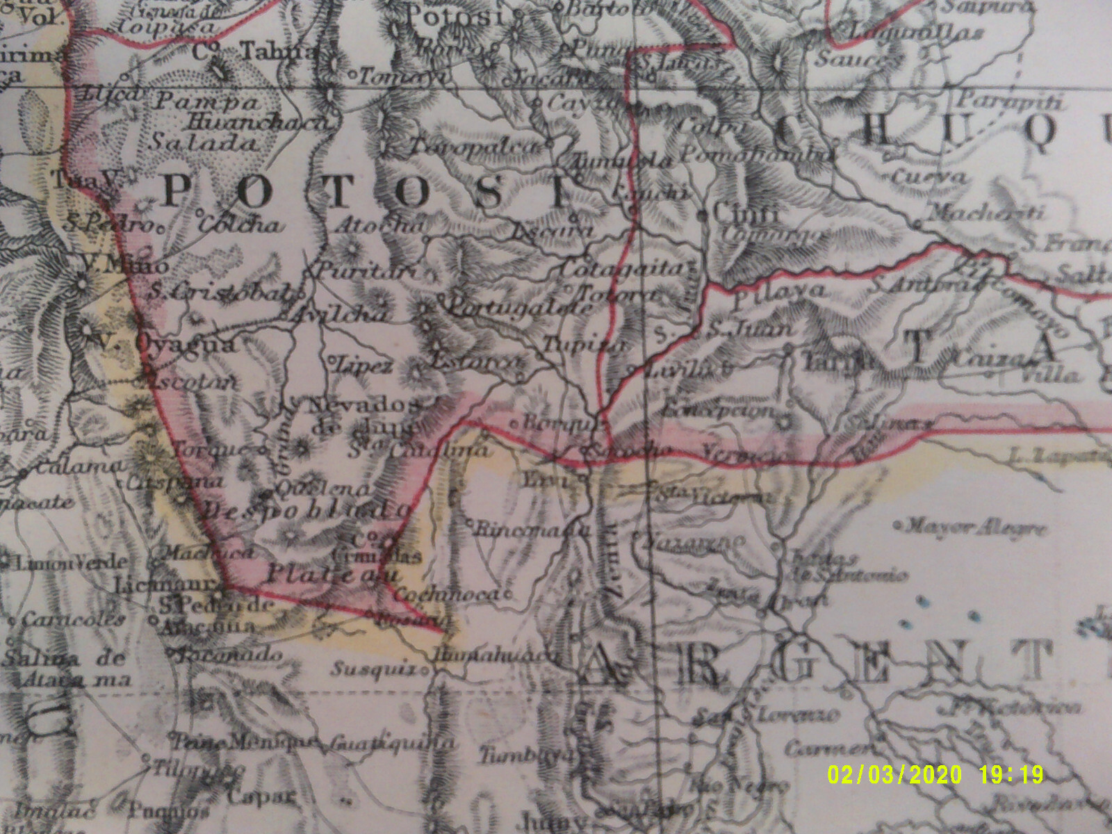 Double sided Antique Map PERU