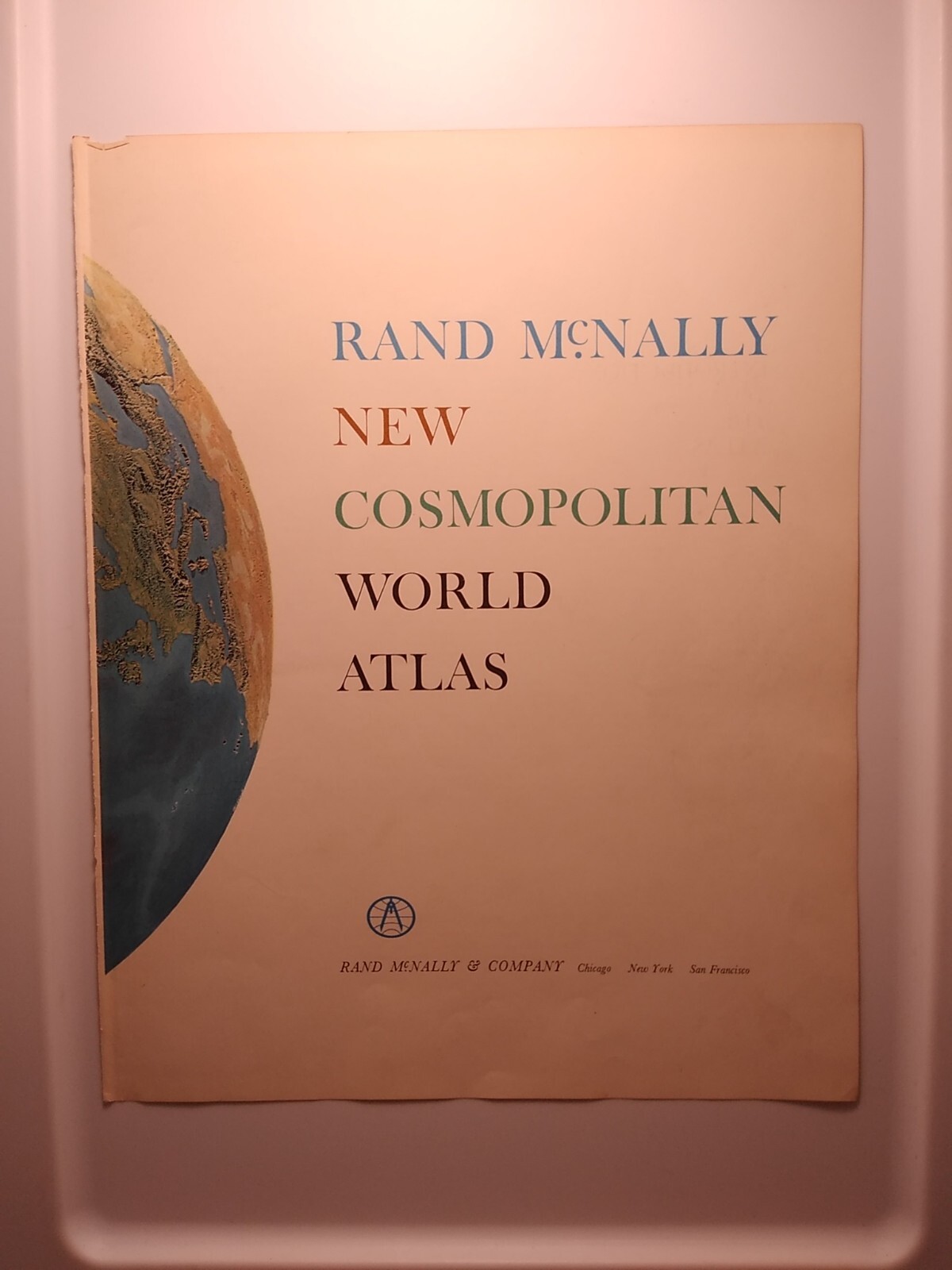 Vintage SOUTH AMERICAN RELIEF Map 1965 MSM Rand McNally Cosmopolitan World Atlas