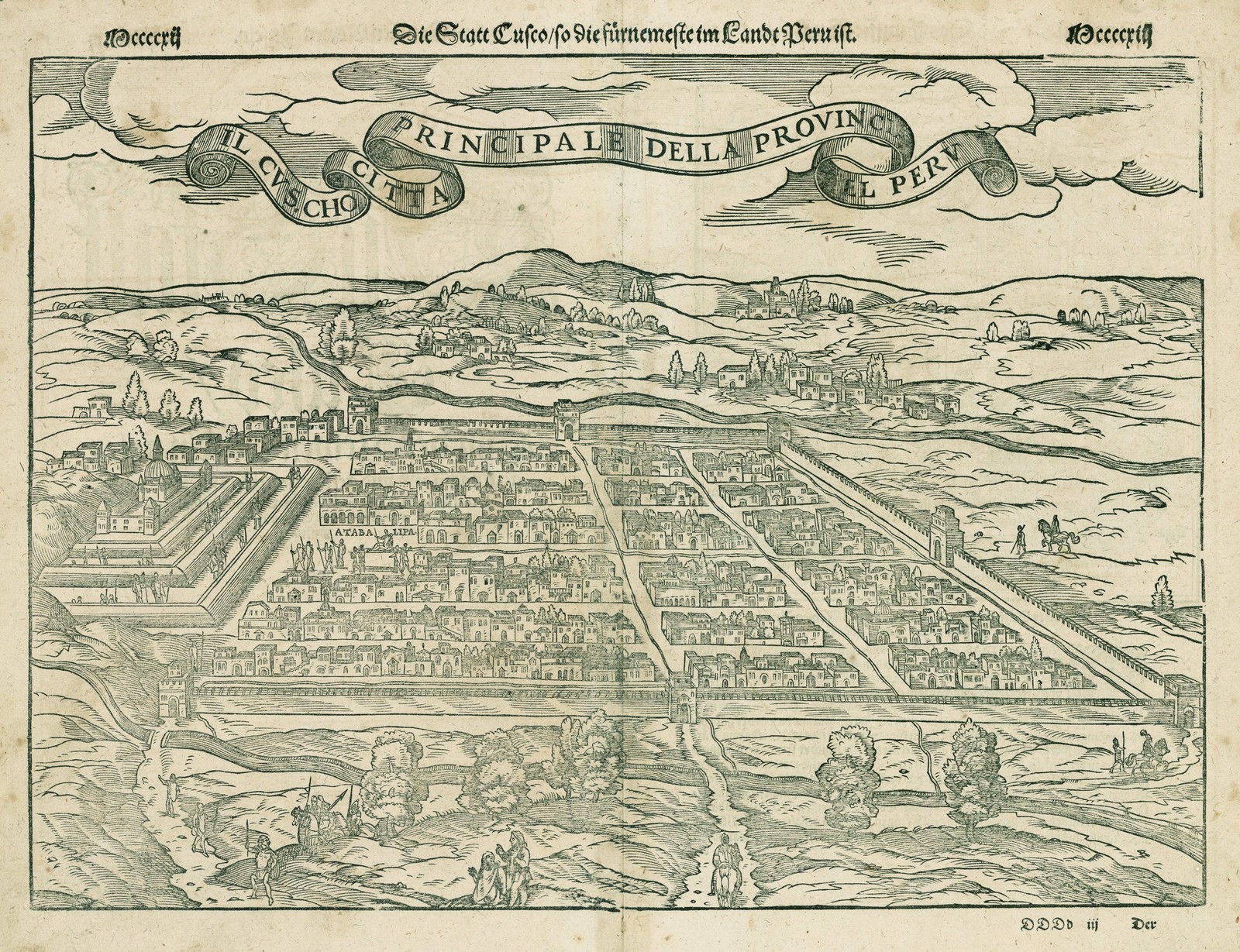1550 Die Statt Cusco/so die fuernemeste im Landt Peru ist.