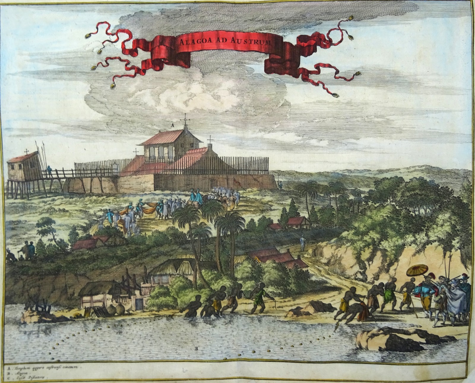 Brazil, Alagoas, Maceió, Montanus / Van Meurs, 1671, Alagoa ad Austrum.