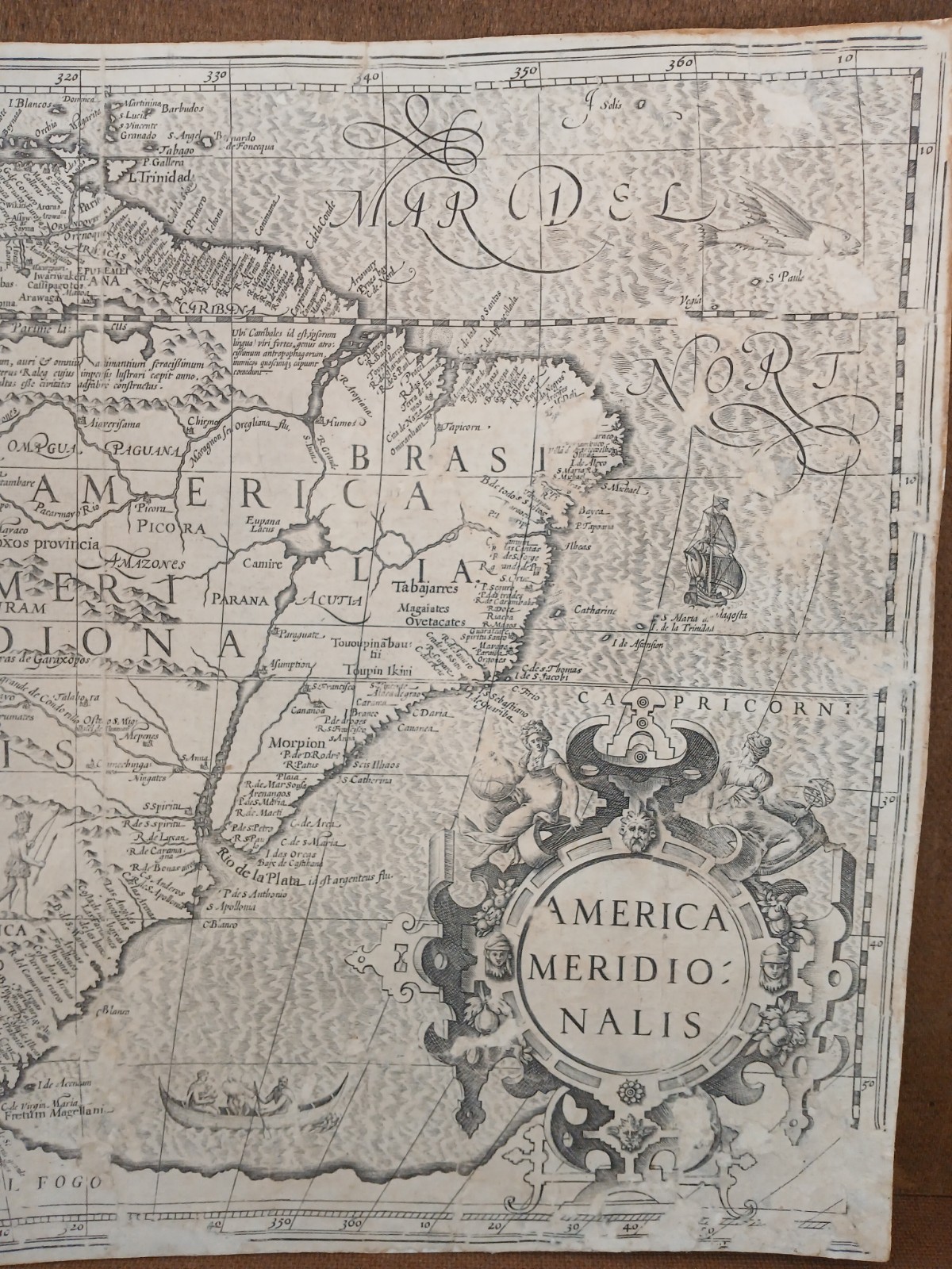 GERARD MERCATOR: AMERICA MERIDIONALIS: 1609