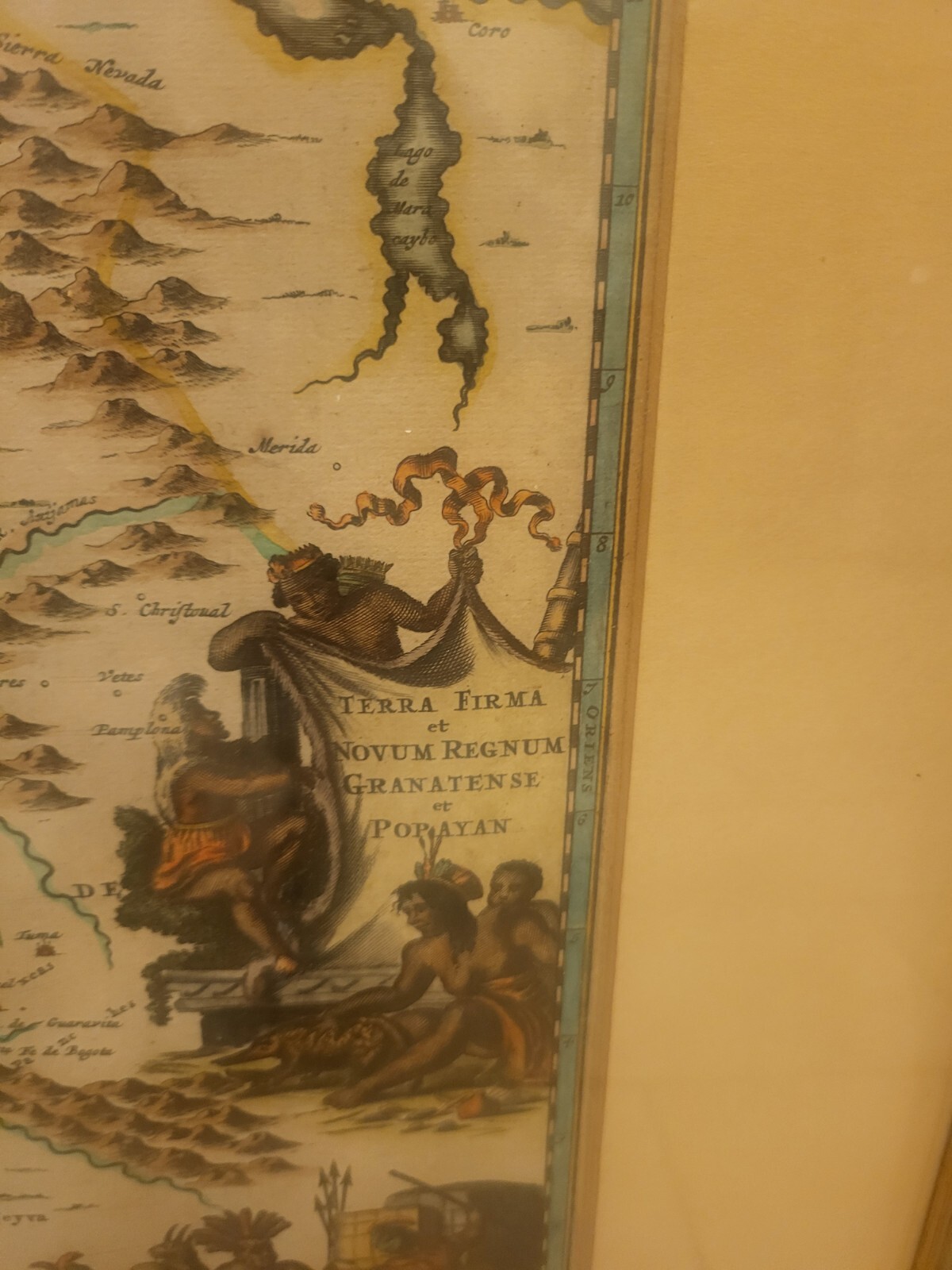 Map ca 1671 Terra Firma et Novum Regnum Granatense et Popayan. Scarce Ogilby