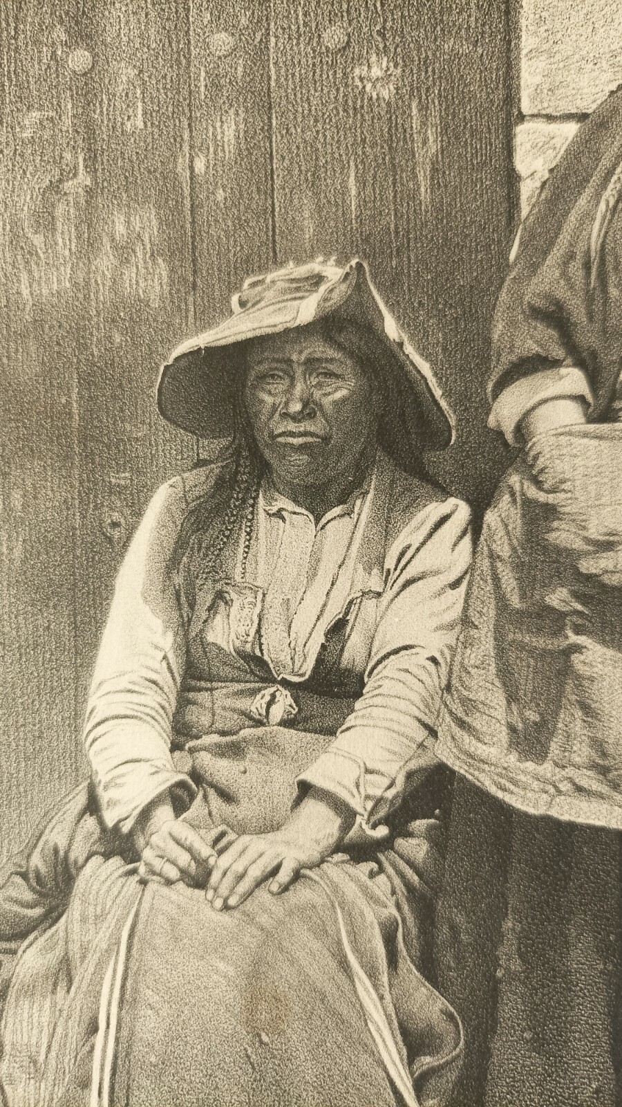 Paz Soldán Peru Lithography 1865 ” Dos indias “