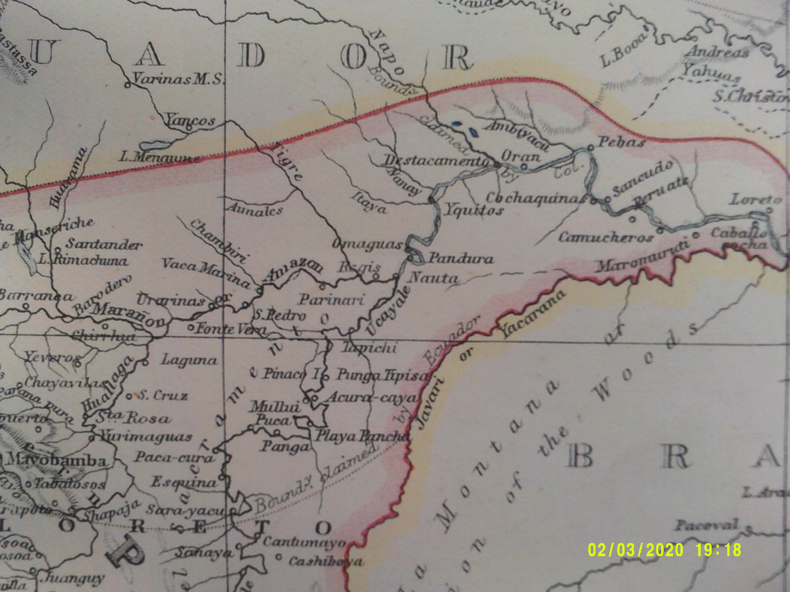 Double sided Antique Map PERU