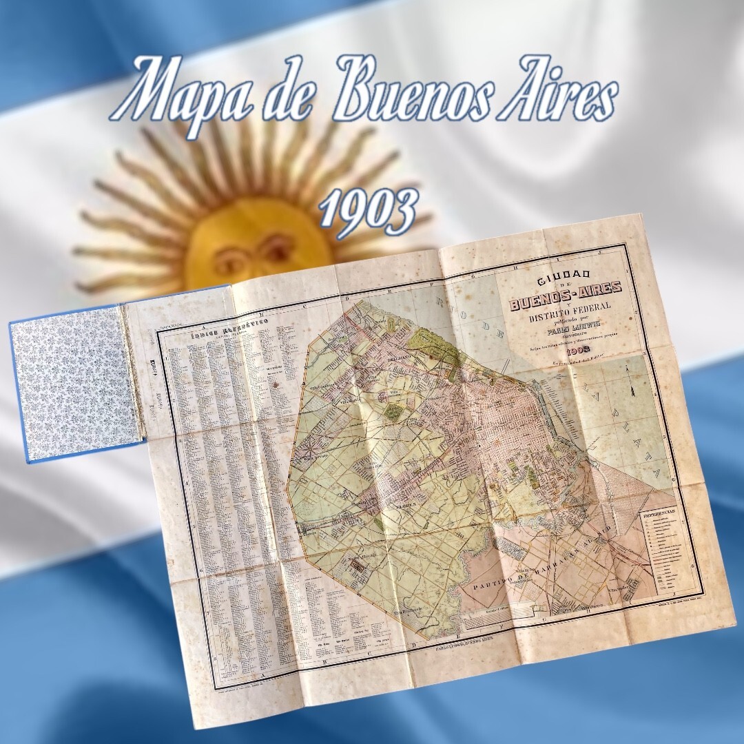 1903 Buenos Aires Map Argentina – Pablo Ludwig