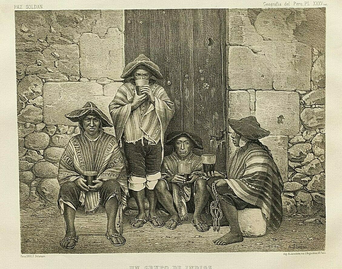 Paz Soldán Peru Lithography 1865