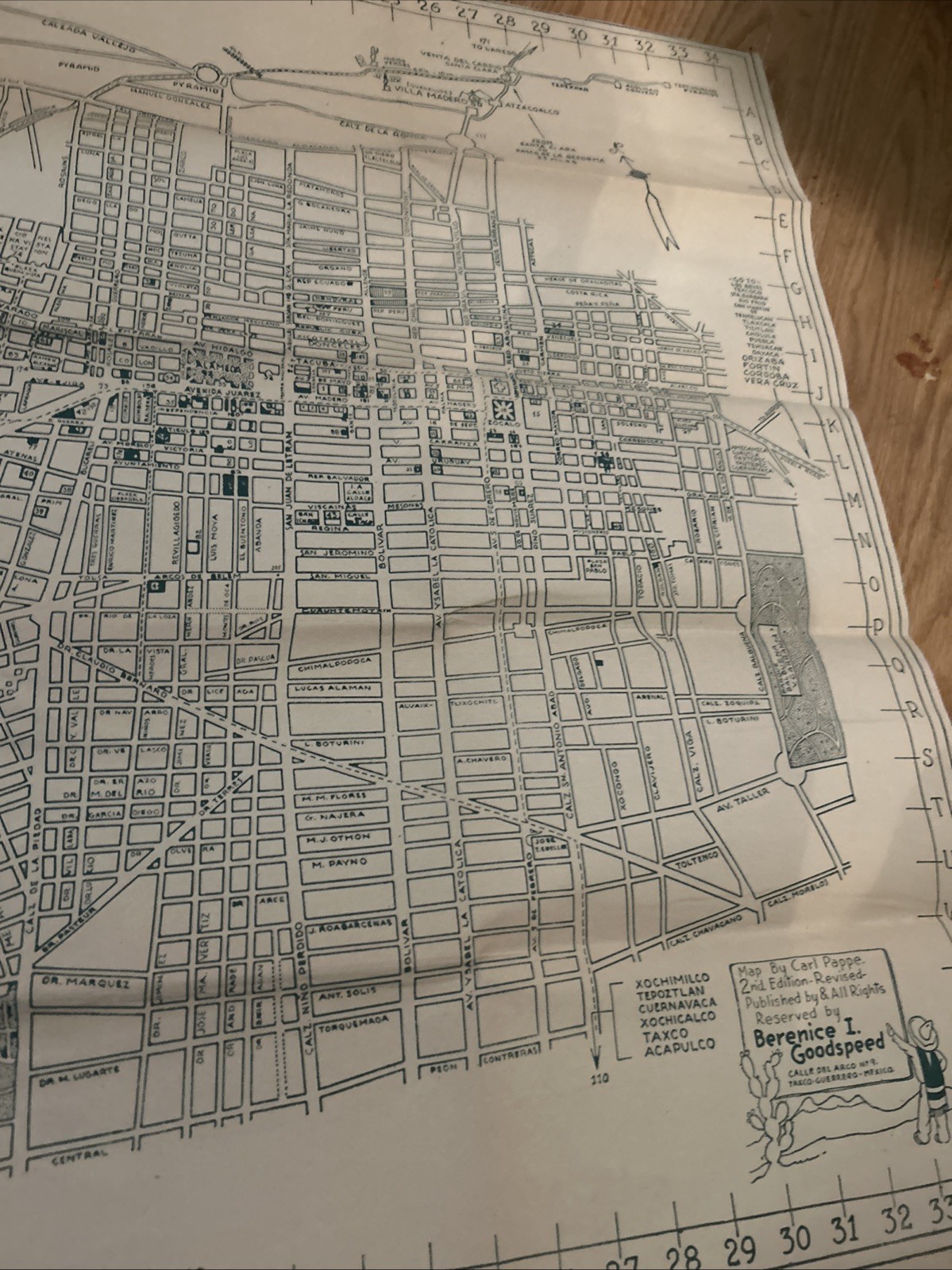 Bernice I. Goodspeed’s Map Of Mexico City 1949-1951 2nd Edition sells for $500