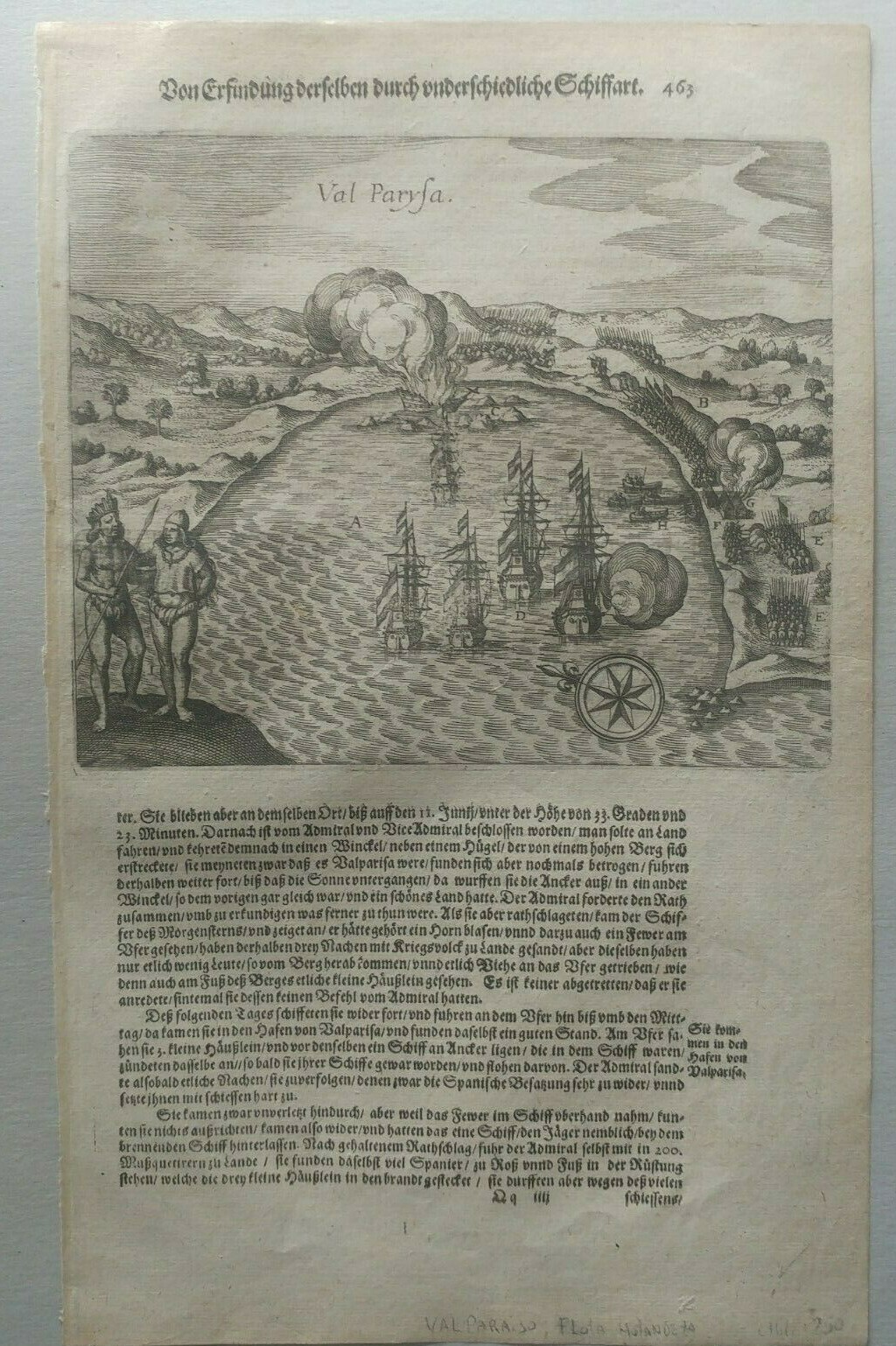 de Bry Theodore chile 1655 Valparaiso (val paryso) quintero
