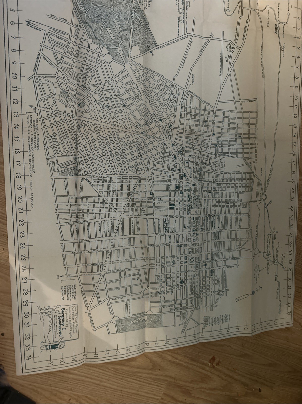 Bernice I. Goodspeed’s Map Of Mexico City 1949-1951 2nd Edition sells for $500