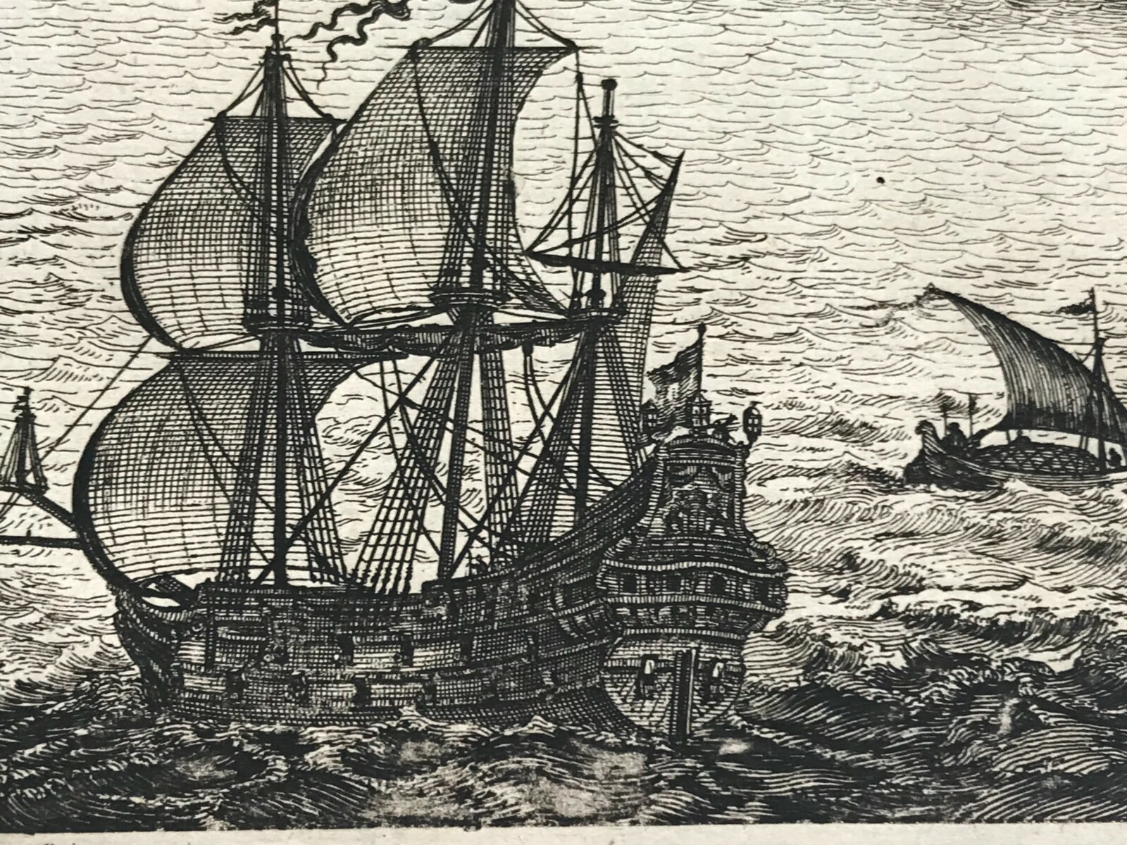 BRAZIL BAY TODOS OS SANTOS 1673 Arnold MONTANUS LARGE ANTIQUE VIEW 17TH CENTURY