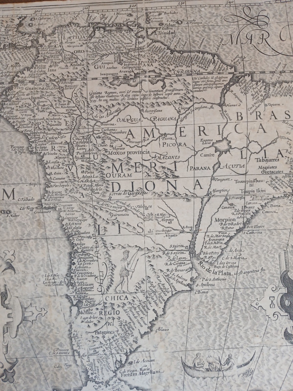 GERARD MERCATOR: AMERICA MERIDIONALIS: 1609